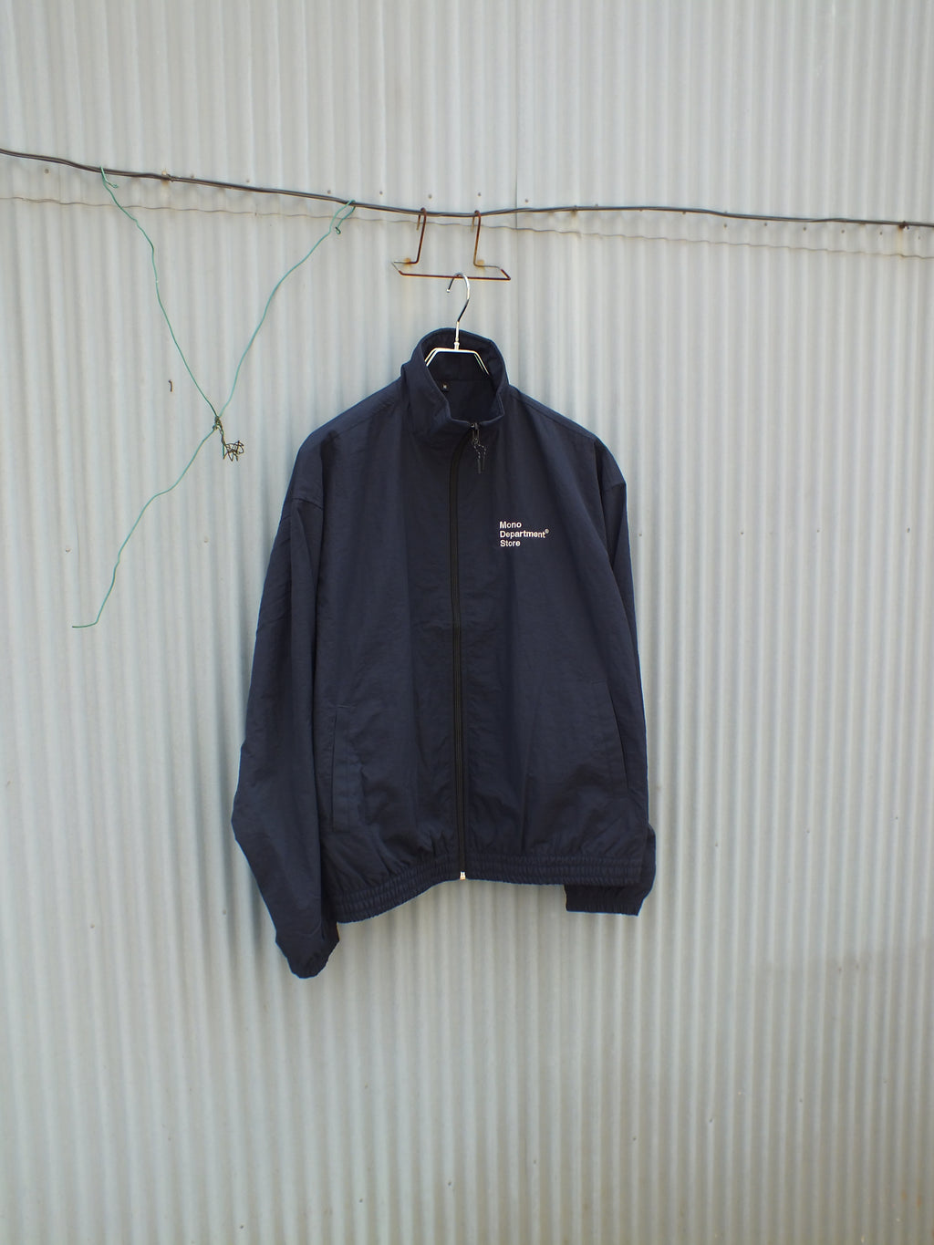 Embroidery Classic Logo bonding nylon jacket