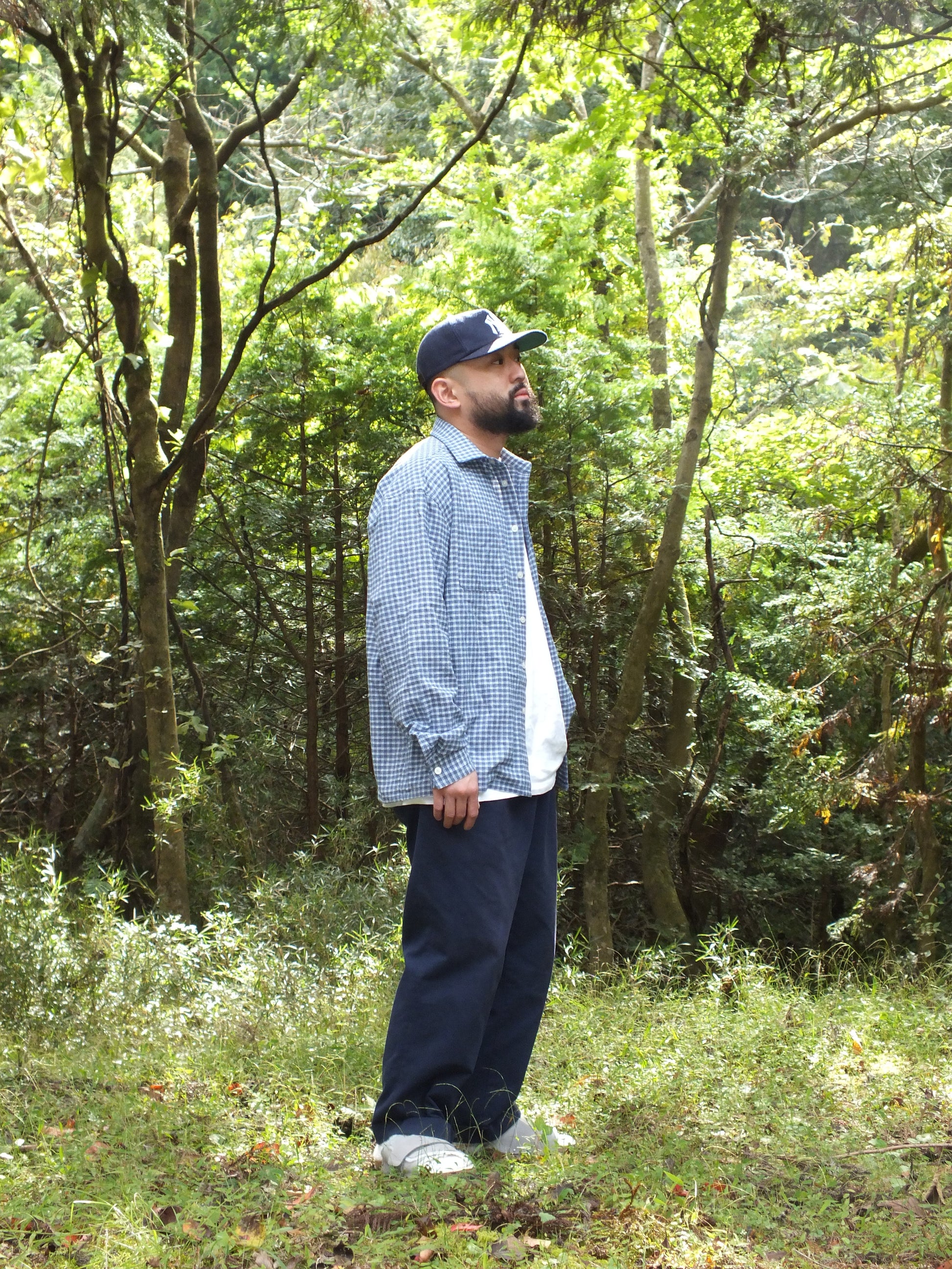 Pajamas square check shirts