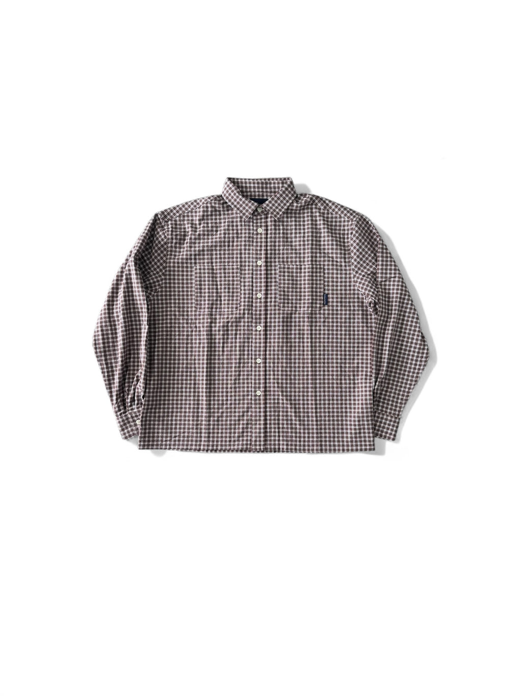 Pajamas square check shirts