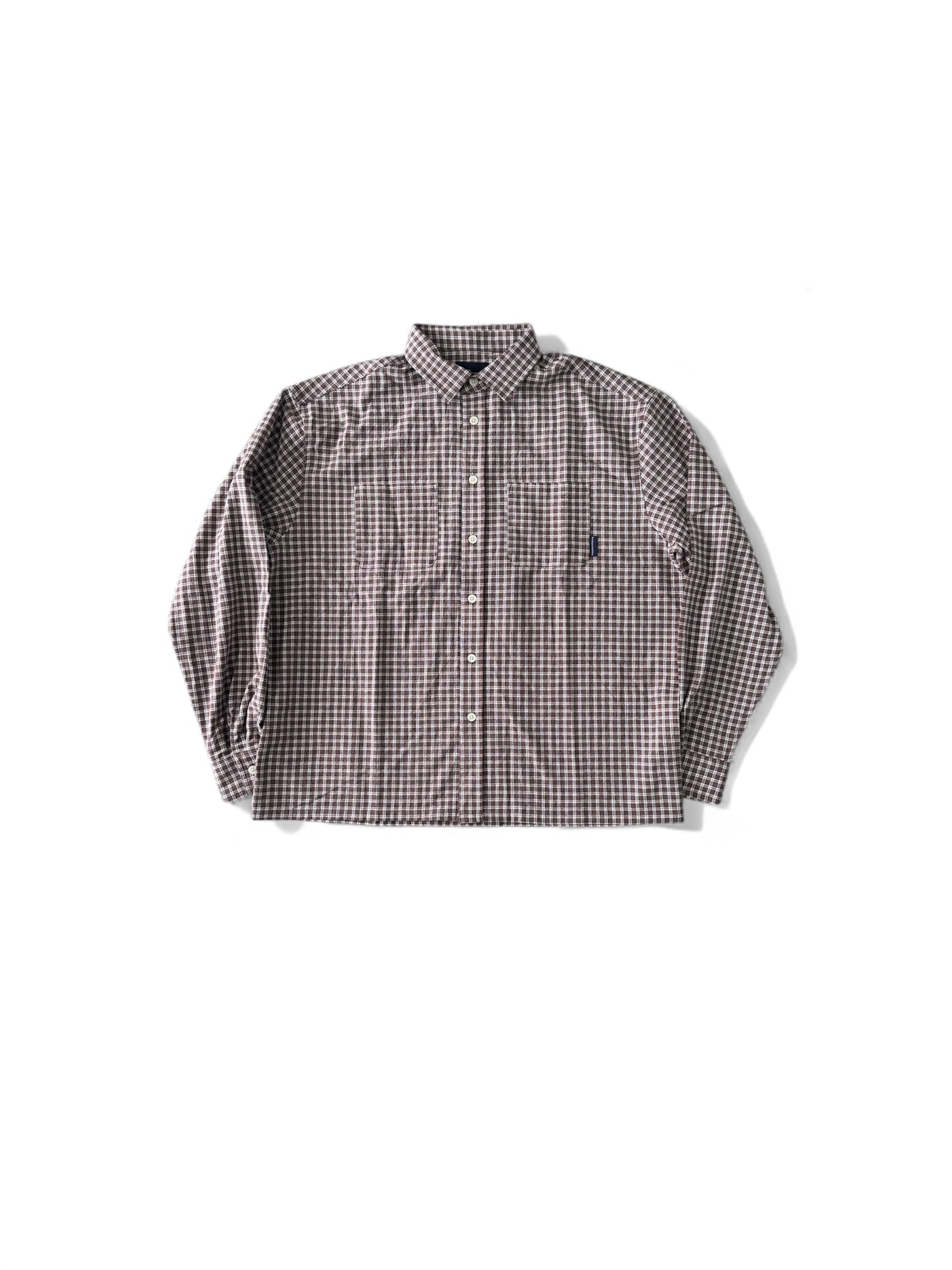 Pajamas square check shirts