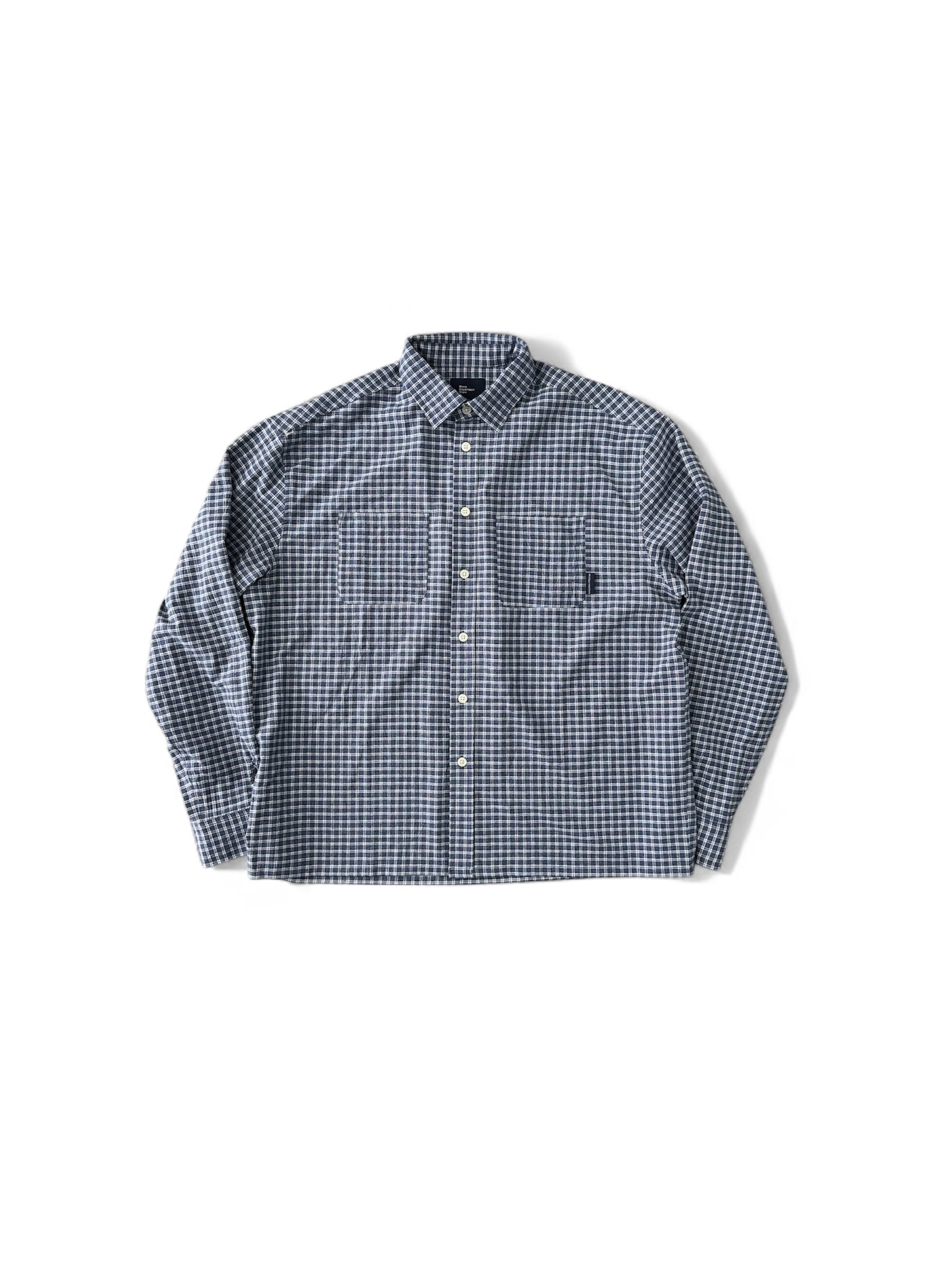 Pajamas square check shirts