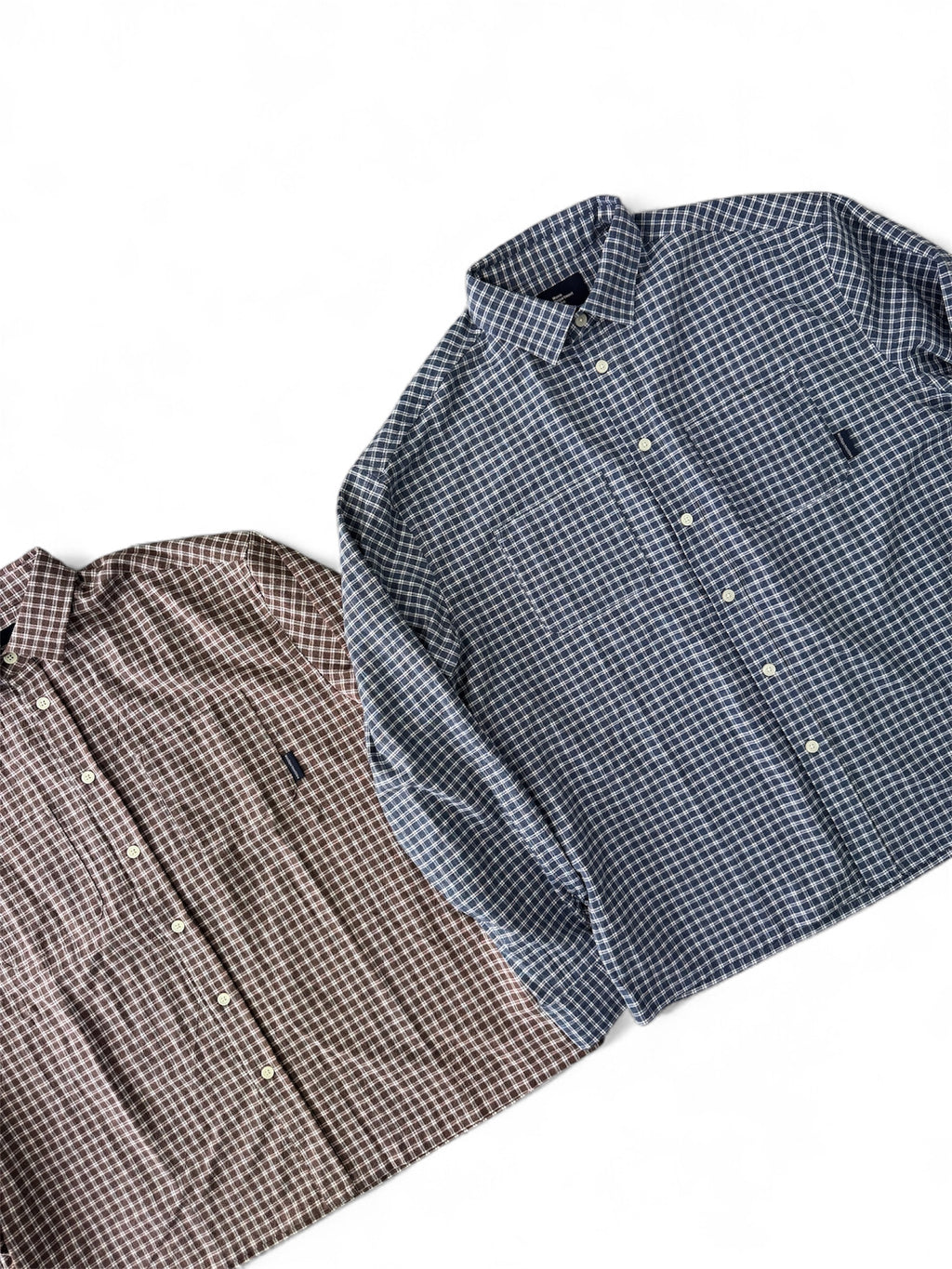 Pajamas square check shirts