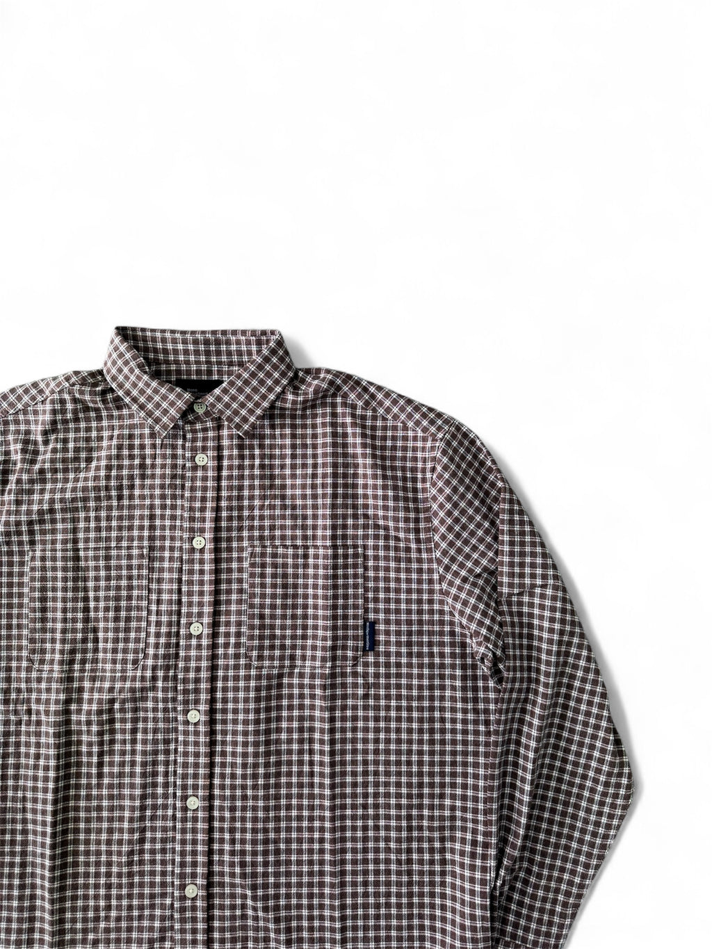 Pajamas square check shirts