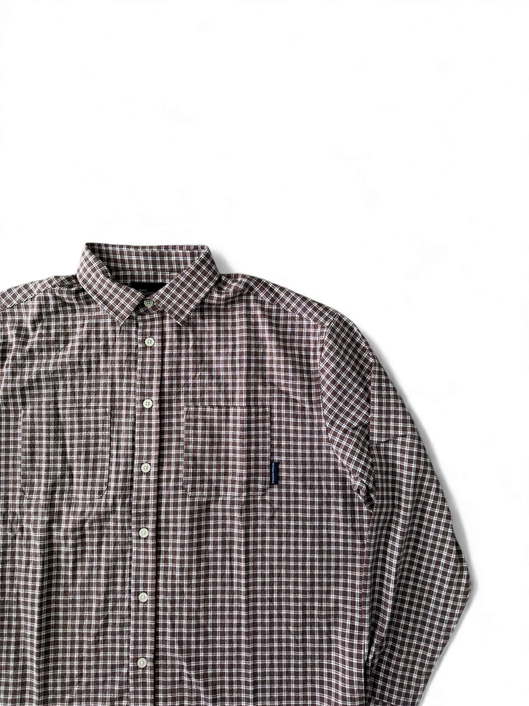 Pajamas square check shirts