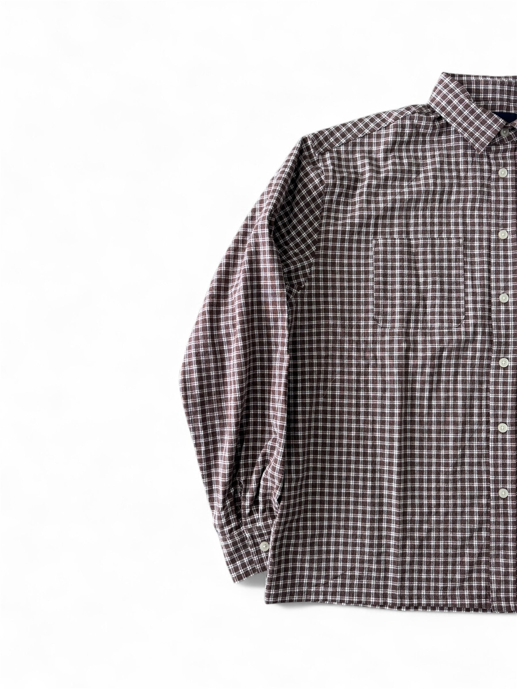Pajamas square check shirts